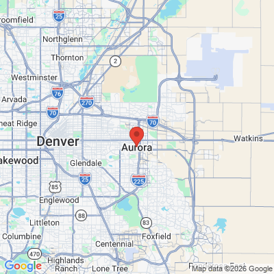 Map to  office in Aurora, CO