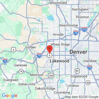 Map to Northstar Dental office in Lakewood, CO
