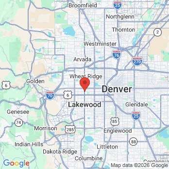 Map to DeCino Family Dentistry office in Lakewood, CO