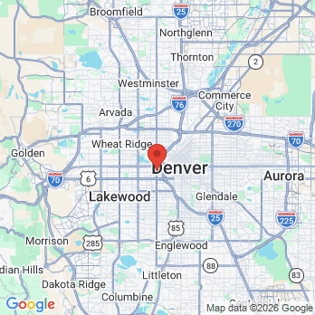 Map to Mountain View Dental office in Denver, CO