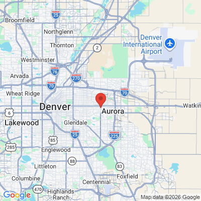 Map to  office in Aurora, CO