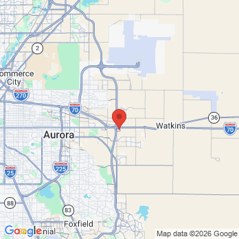 Map to Crossroads Pediatric Dentistry  office in Aurora, CO