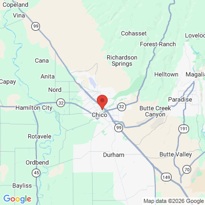 Map to  office in Chico, CA