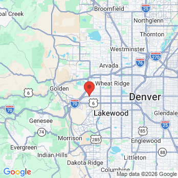 Map to Family West Dentistry office in Lakewood, CO