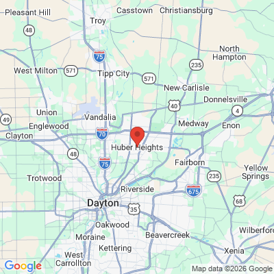 Map to  office in Huber Heights, OH
