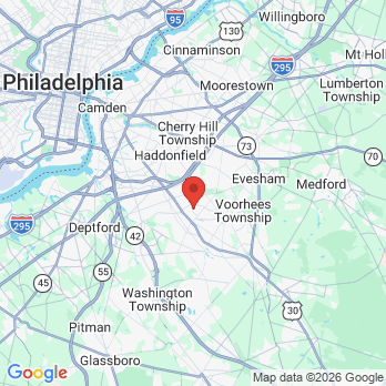 Map to Barry L. Kliger DDS office in Voorhees Township, NJ