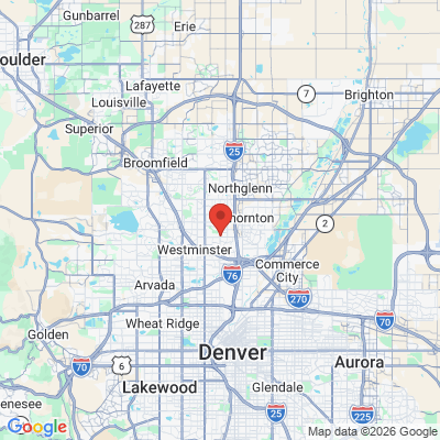 Map to  office in Federal Heights, CO