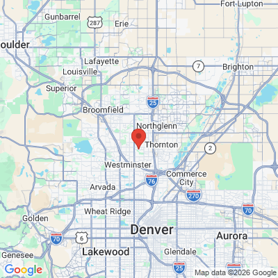 Map to  office in Federal Heights, CO