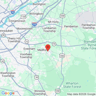 Map to  office in Medford, NJ
