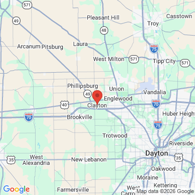 Map to  office in Clayton, OH