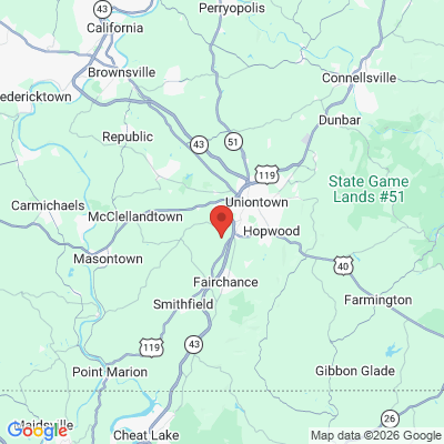 Map to  office in Uniontown, PA