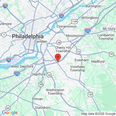 Map to  office in Lawnside, NJ