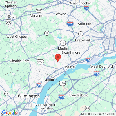 Map to  office in Aston, PA