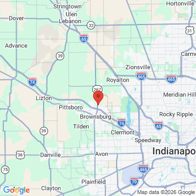 Map to  office in Brownsburg, IN