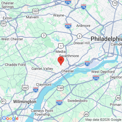Map to  office in Brookhaven, PA
