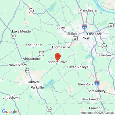 Map to  office in Spring Grove, PA
