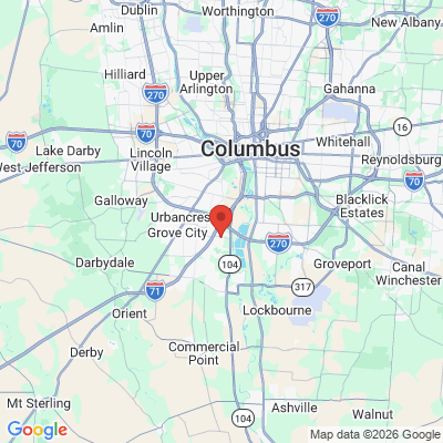 Map to  office in Grove City, OH