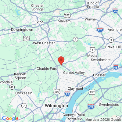 Map to  office in Glen Mills, PA