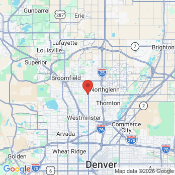 Map to Ronald E. Unterseher office in Westminster, CO