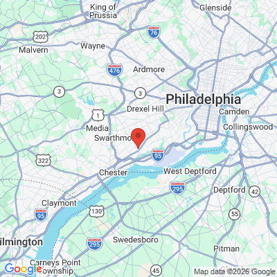 Map to  office in Prospect Park, PA