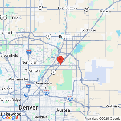 Map to  office in Commerce City, CO