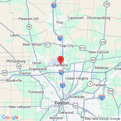 Map to  office in Vandalia, OH