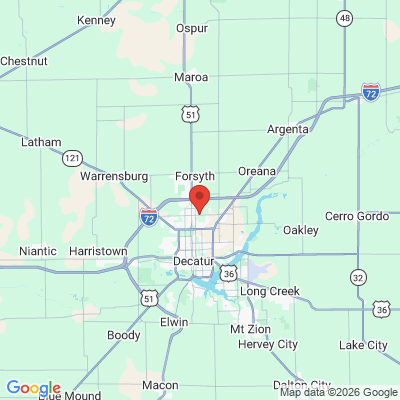 Map to  office in Premier Dental Care Of Decatur