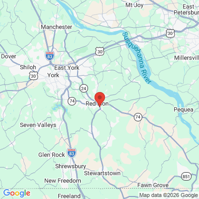 Map to  office in Red Lion, PA