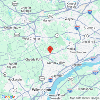 Map to  office in Glen Mills, PA