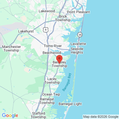Map to  office in Berkeley, NJ
