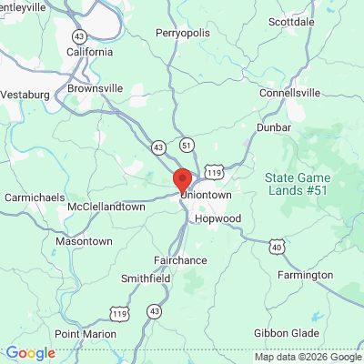 Map to  office in Uniontown, PA