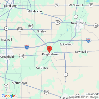 Map to  office in Knightstown, IN