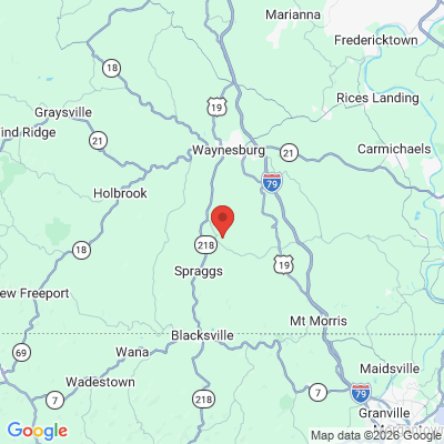 Map to  office in Greene County, PA