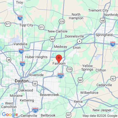 Map to  office in Fairborn, OH