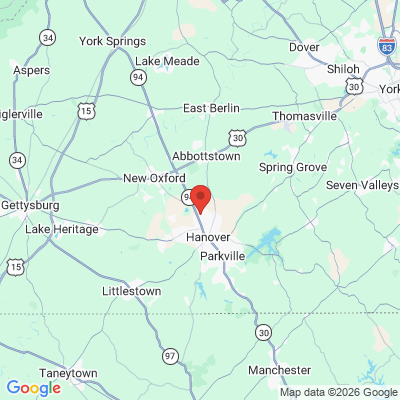 Map to  office in Hanover, PA