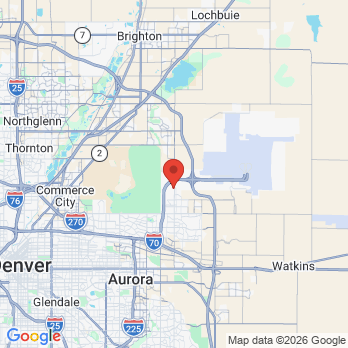 Map to The Vivos Institute office in Denver, CO