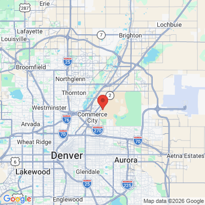 Map to  office in Commerce City, CO