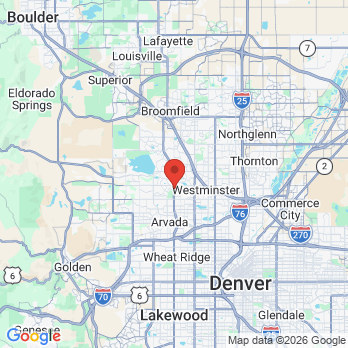 Map to Able Dentistry, Inc office in Arvada, CO