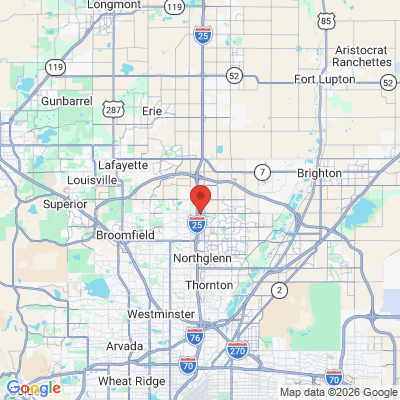 Map to  office in Thornton, CO