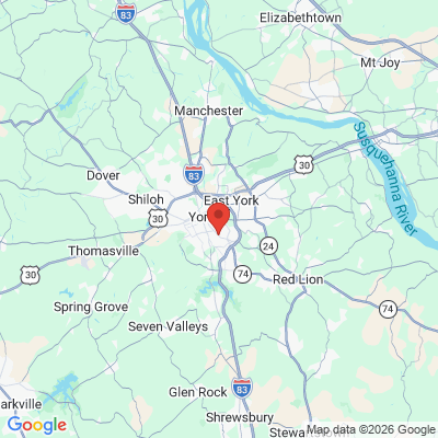 Map to  office in York, PA