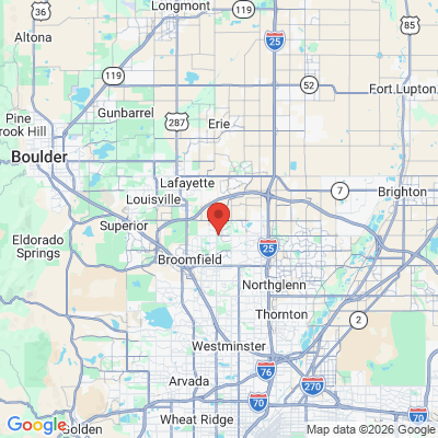 Map to  office in Broomfield, CO