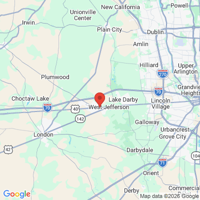 Map to  office in West Jefferson, OH