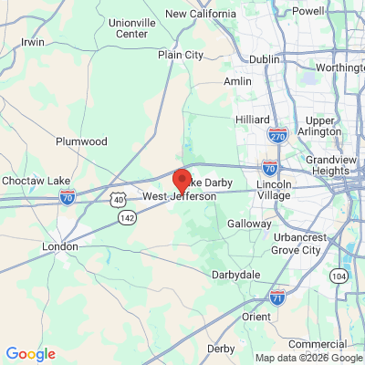 Map to  office in West Jefferson, OH