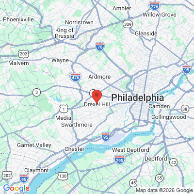 Map to  office in Drexel Hill, PA