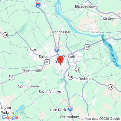 Map to  office in York, PA