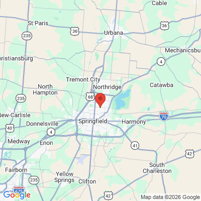 Map to  office in Springfield, OH