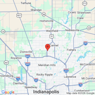 Map to  office in Carmel, IN