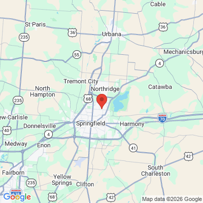 Map to  office in Springfield, OH