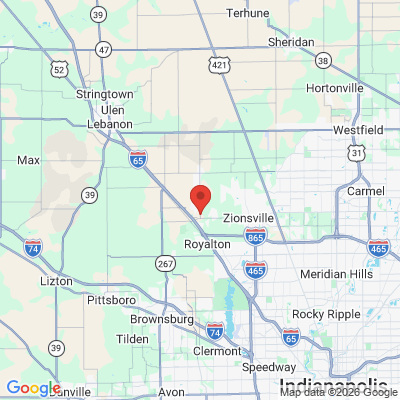 Map to  office in Whitestown, IN