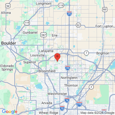 Map to  office in Broomfield, CO